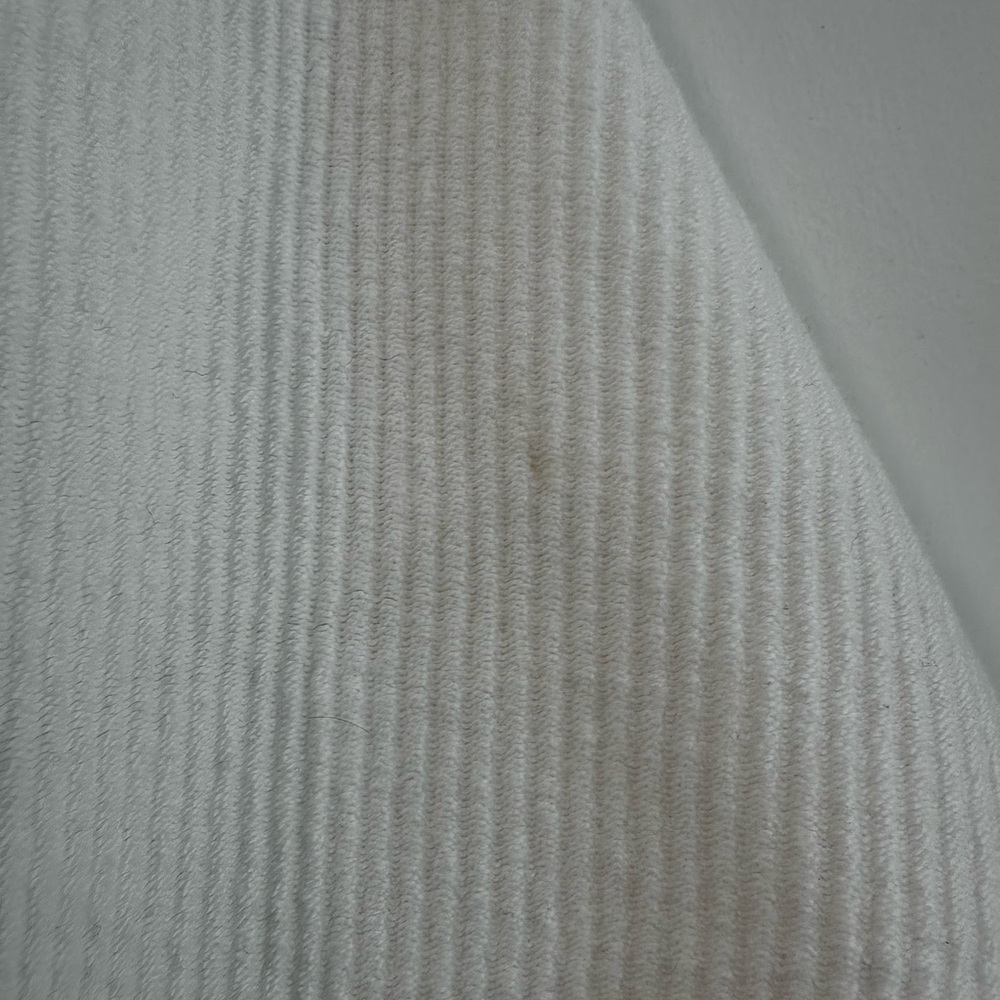 Aerie Women's White Waffle Henley Hoodie - Picture 8 of 8